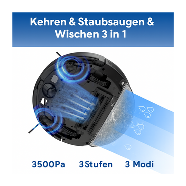 Bagotte950Max Roboterstaubsauger mit Absaugstation & Wischfunktion