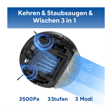 Bagotte950Max Roboterstaubsauger mit Absaugstation & Wischfunktion
