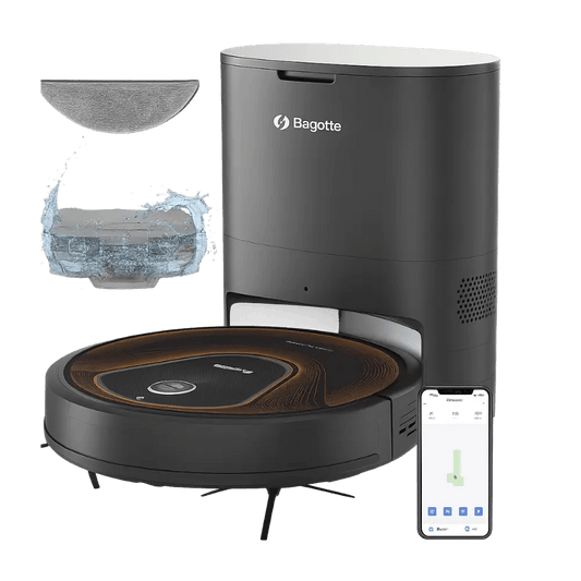 Bagotte950Max Roboterstaubsauger mit Absaugstation & Wischfunktion