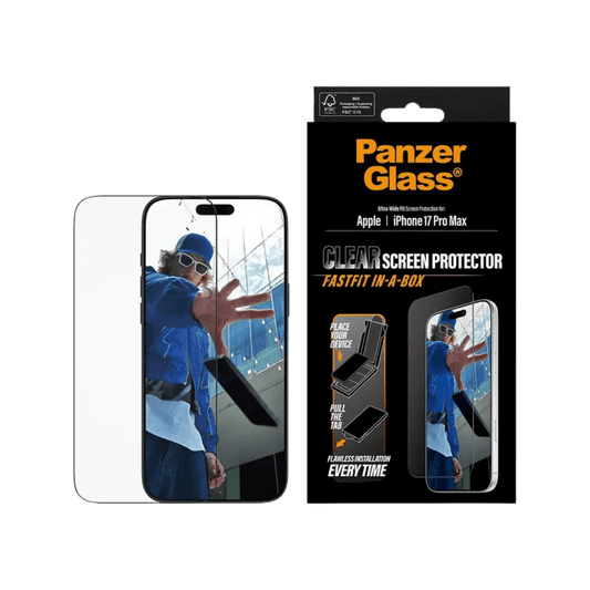 PanzerGlass Ultra-Wide FastFit Schutzglas für iPhone 17 Pro Max