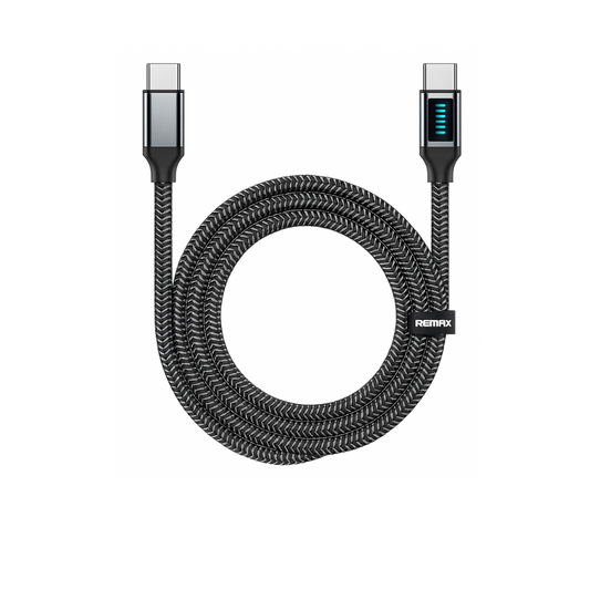 Remax USB-C auf USB-C Ladekabel – 1,2 m mit LED-Anzeige