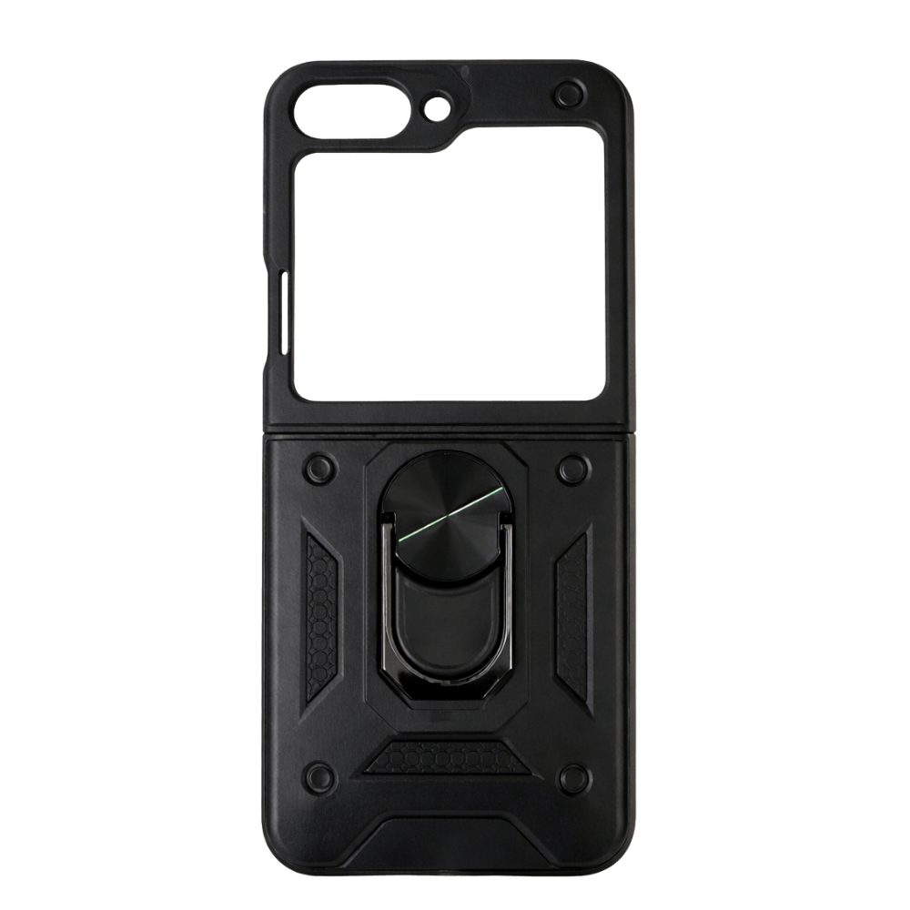 samsung galaxy z flip 6 hülle schwarz robust mit standfunktion und schutz