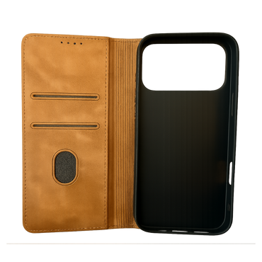 iPhone 17 Pro Max Lederhülle mit Kartenfächern – Premium Wallet Case