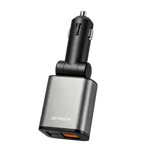 JOYROOM Auto Ladegerät mit Kabel, kompaktes KFZ-Ladegerät mit integriertem Kabel für schnelles Laden unterwegs.