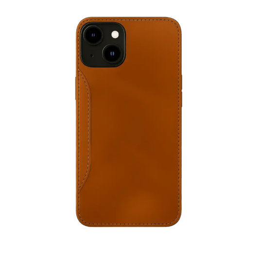 iPhone 15 Lederhülle – Premium Wallet Case mit Kartenfach & Rundumschutz