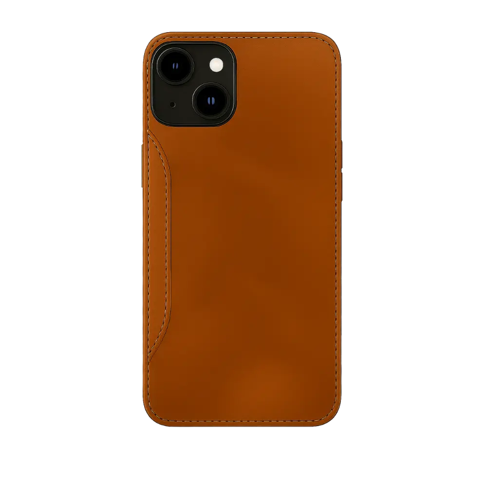 iPhone 15 Lederhülle – Premium Wallet Case mit Kartenfach & Rundumschutz