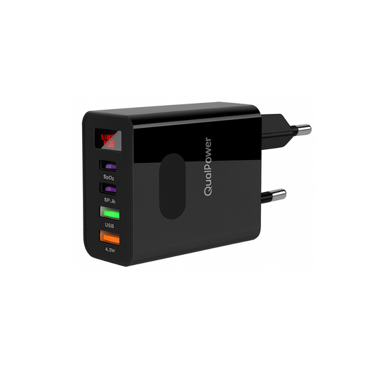 USB Schnellladegerät 45W – 4-Port Netzadapter mit Quick Charge & Power Delivery