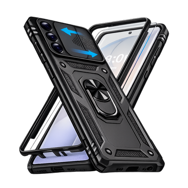 Samsung S26 Ultra Hülle mit Ringhalter und Kamera Schutz