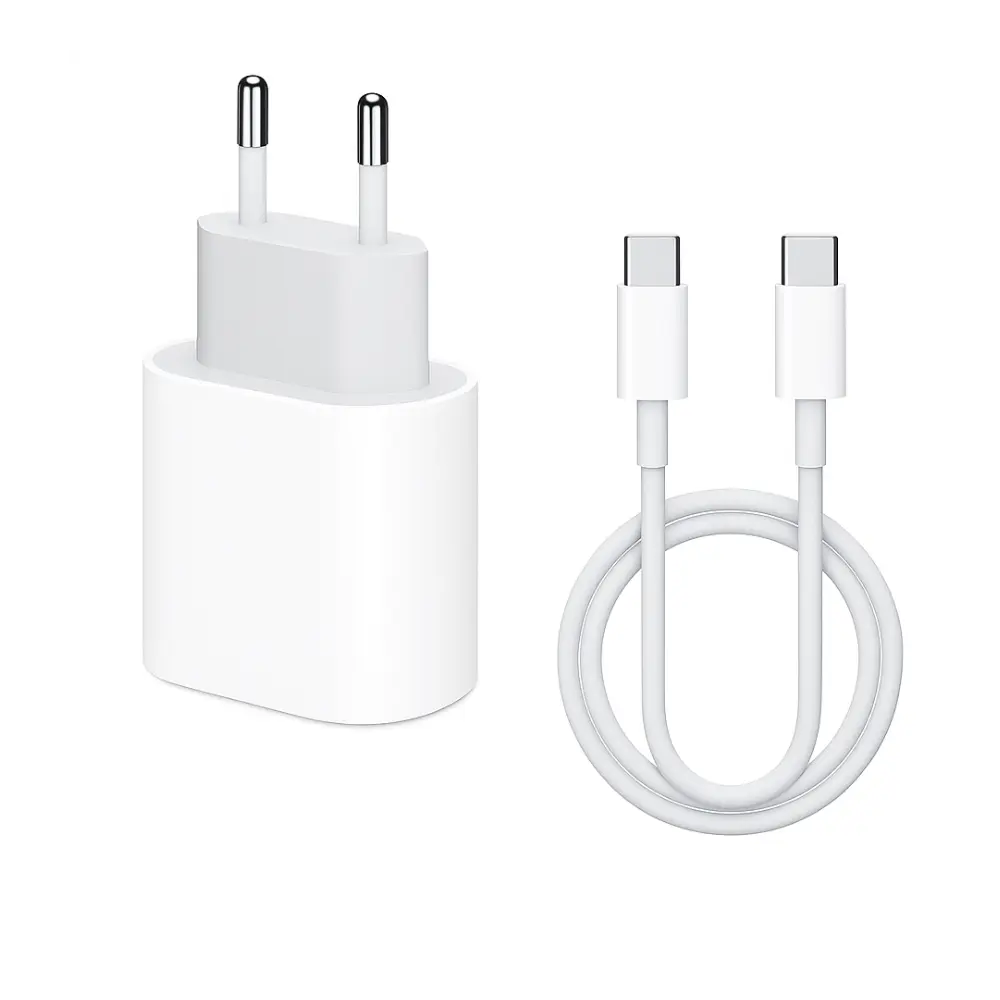 USB-C Ladegerät mit USB-C auf USB-C Kabel – Schnellladen für dein Smartphone