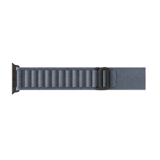 Apple Watch Nylon Armband Grau-Blau – robust, leicht & komfortabel