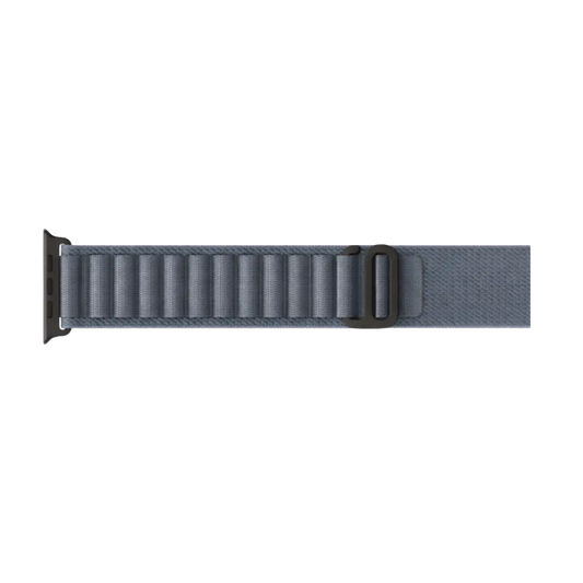 Apple Watch Nylon Armband Grau-Blau – robust, leicht & komfortabel