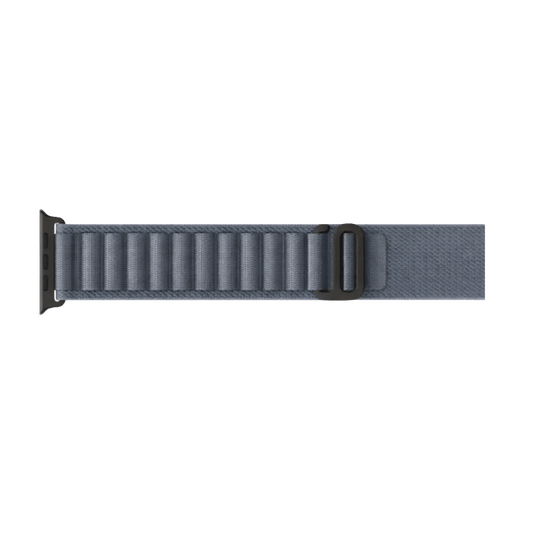 Apple Watch Nylon Armband Grau-Blau – robust, leicht & komfortabel