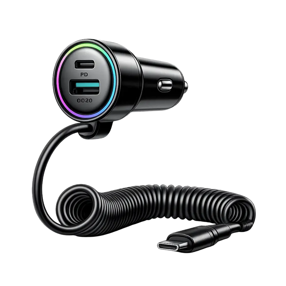 Original JOYROOM 90W 3-in-1 Auto Ladegerät mit USB-C Schnellladung