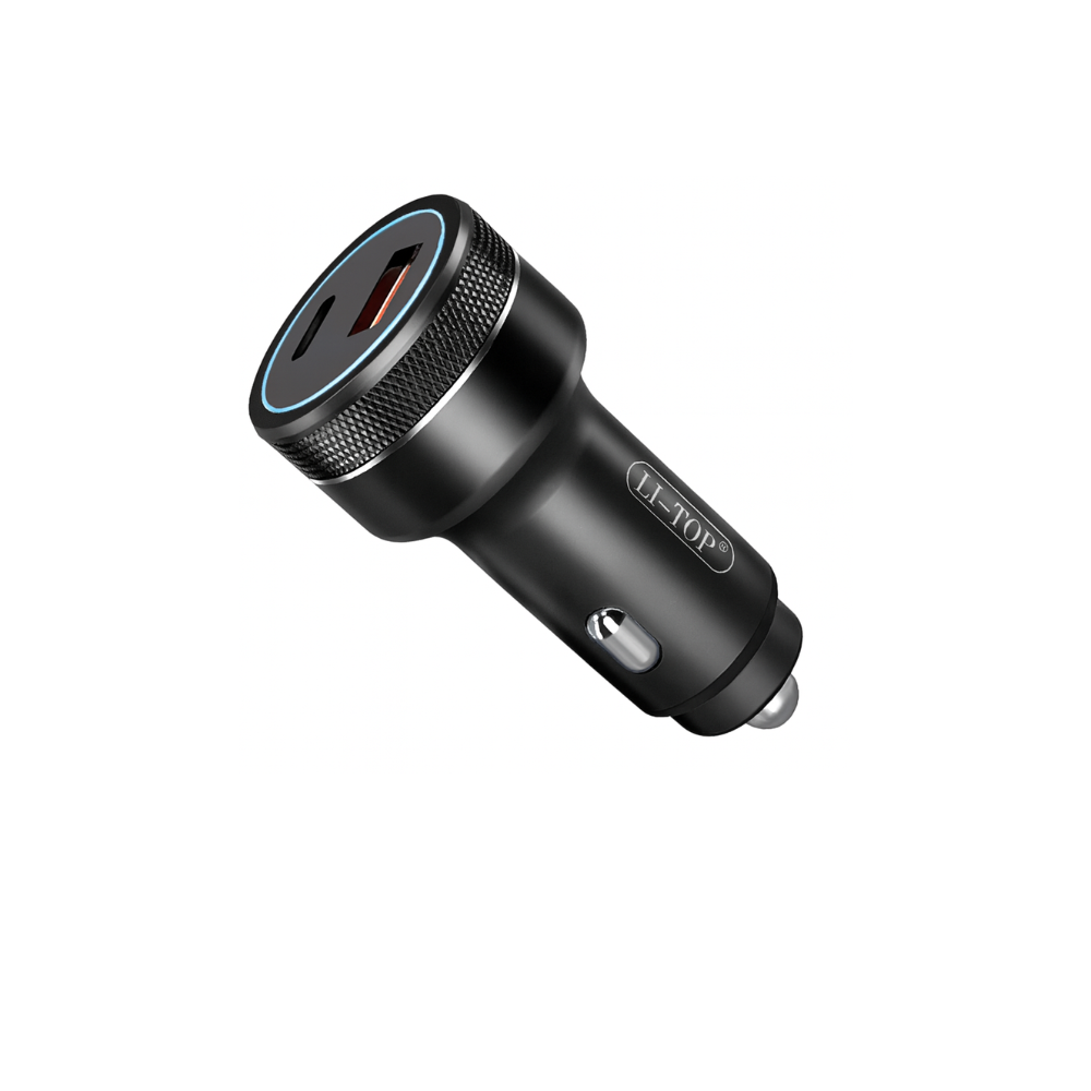 Auto Ladegerät QC33 – Schnellladeadapter mit USB-C & USB-A für maximale Ladeleistung