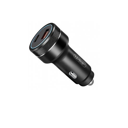 Auto Ladegerät QC33 – Schnellladeadapter mit USB-C & USB-A für maximale Ladeleistung