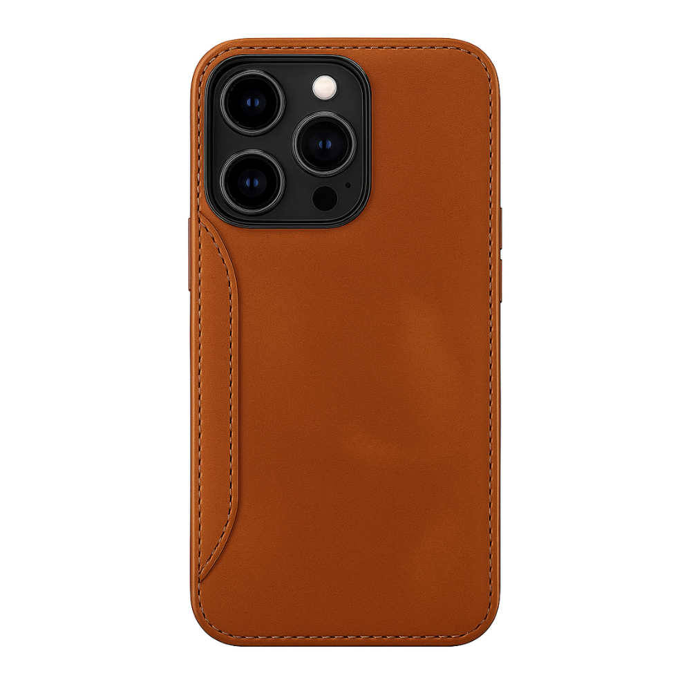 iPhone 14 Pro Max Lederhülle Braun – Edles Design trifft auf maximalen Schutz