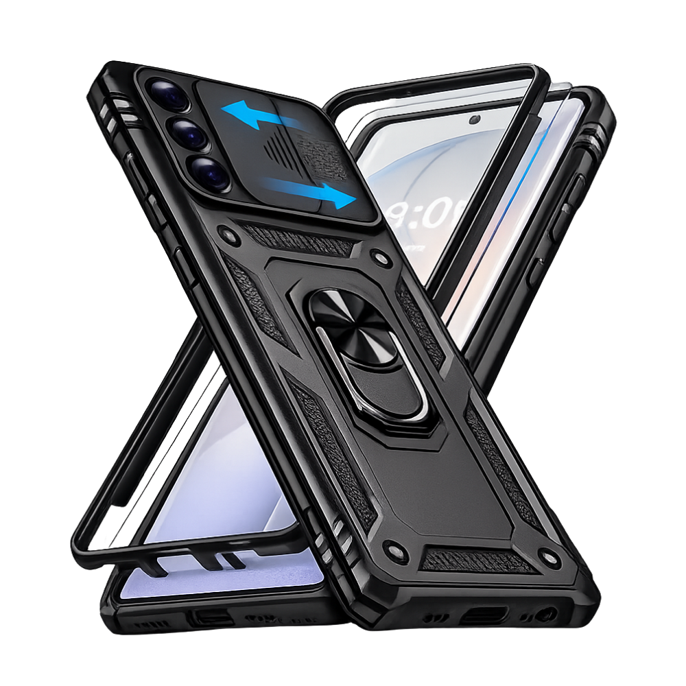 Samsung S26 Ultra Hülle mit Ringhalter und Kamera Schutz