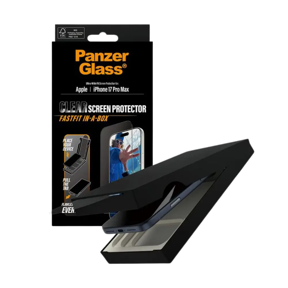 PanzerGlass Ultra-Wide FastFit Schutzglas für iPhone 17 Pro Max