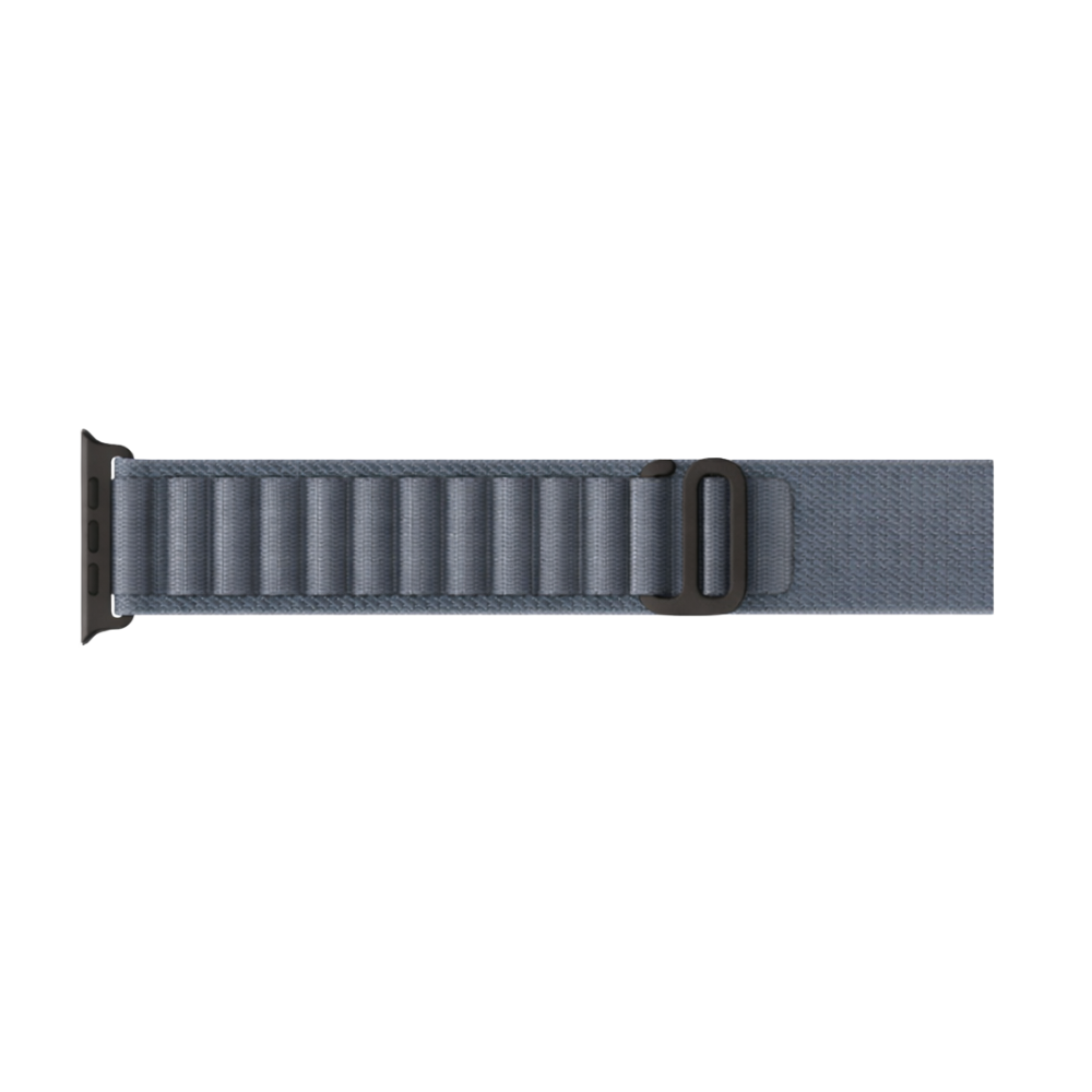 Apple Watch Nylon Armband Grau-Blau – robust, leicht & komfortabel